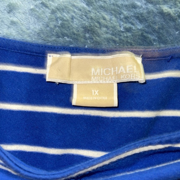 Blue striped Michael Kors top - Picture 2 of 2